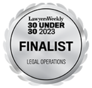 Lawyers Weekly 30 Under 30 2023 Finalist, Legal Operations