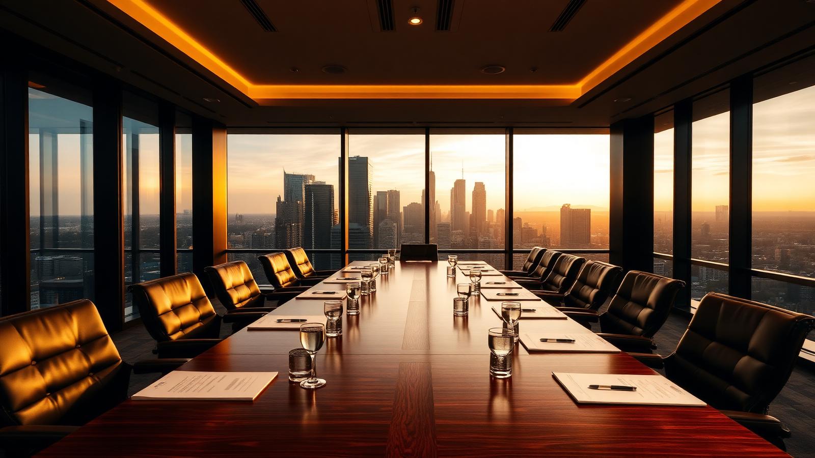 CMK Legal boardroom overlooking the Melbourne skyline